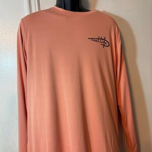 Reeltide Men's Long-Sleeve Performance Shirt - Peach